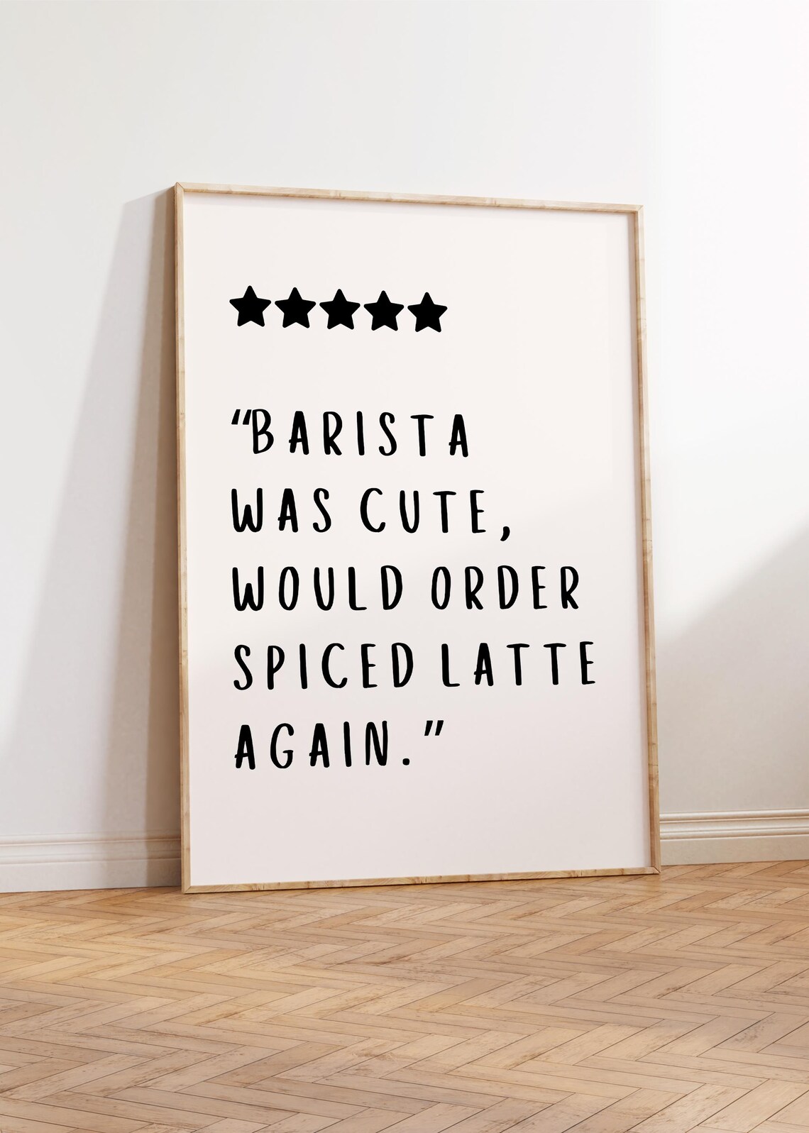 Pumpkin Spice Latte Funny Kitchen Decor Art Print