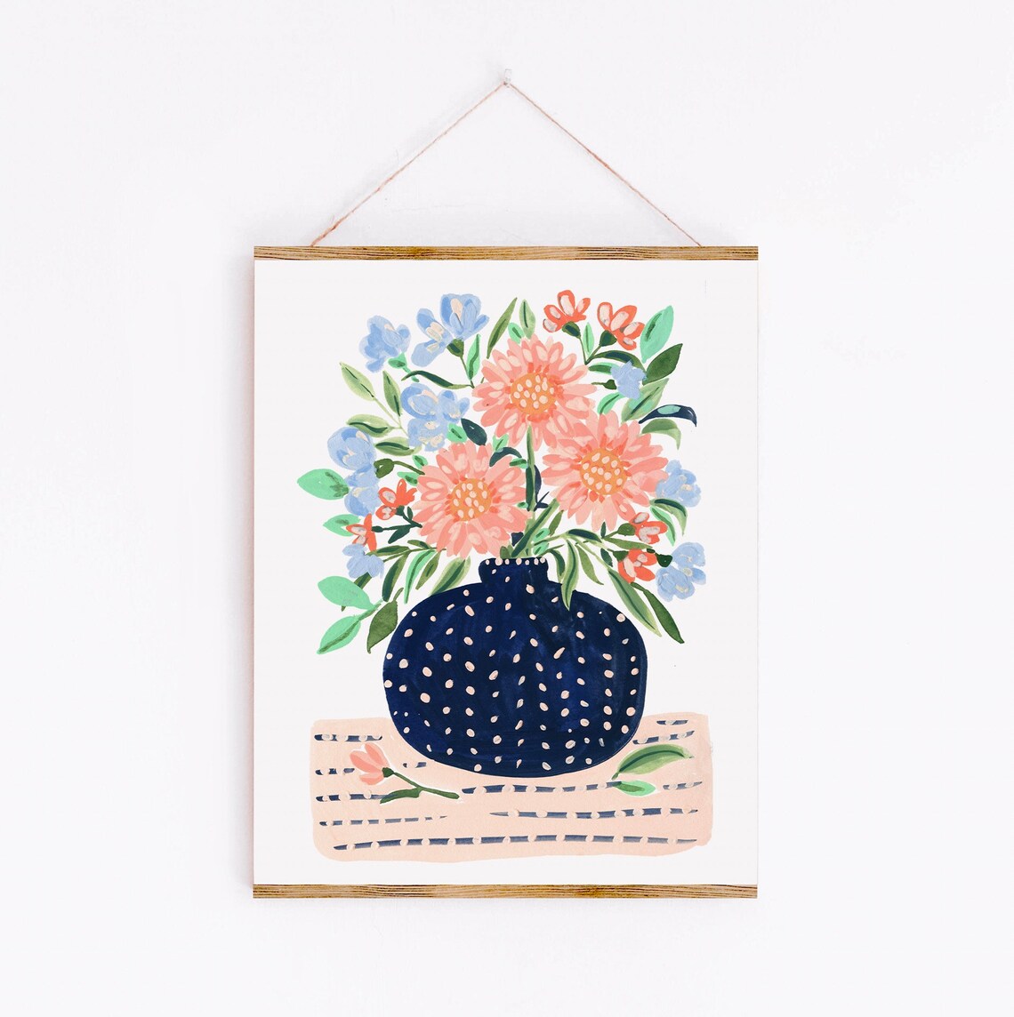 Flowers Floral Arrangement Art Print, Kitchen Decor - Image 2