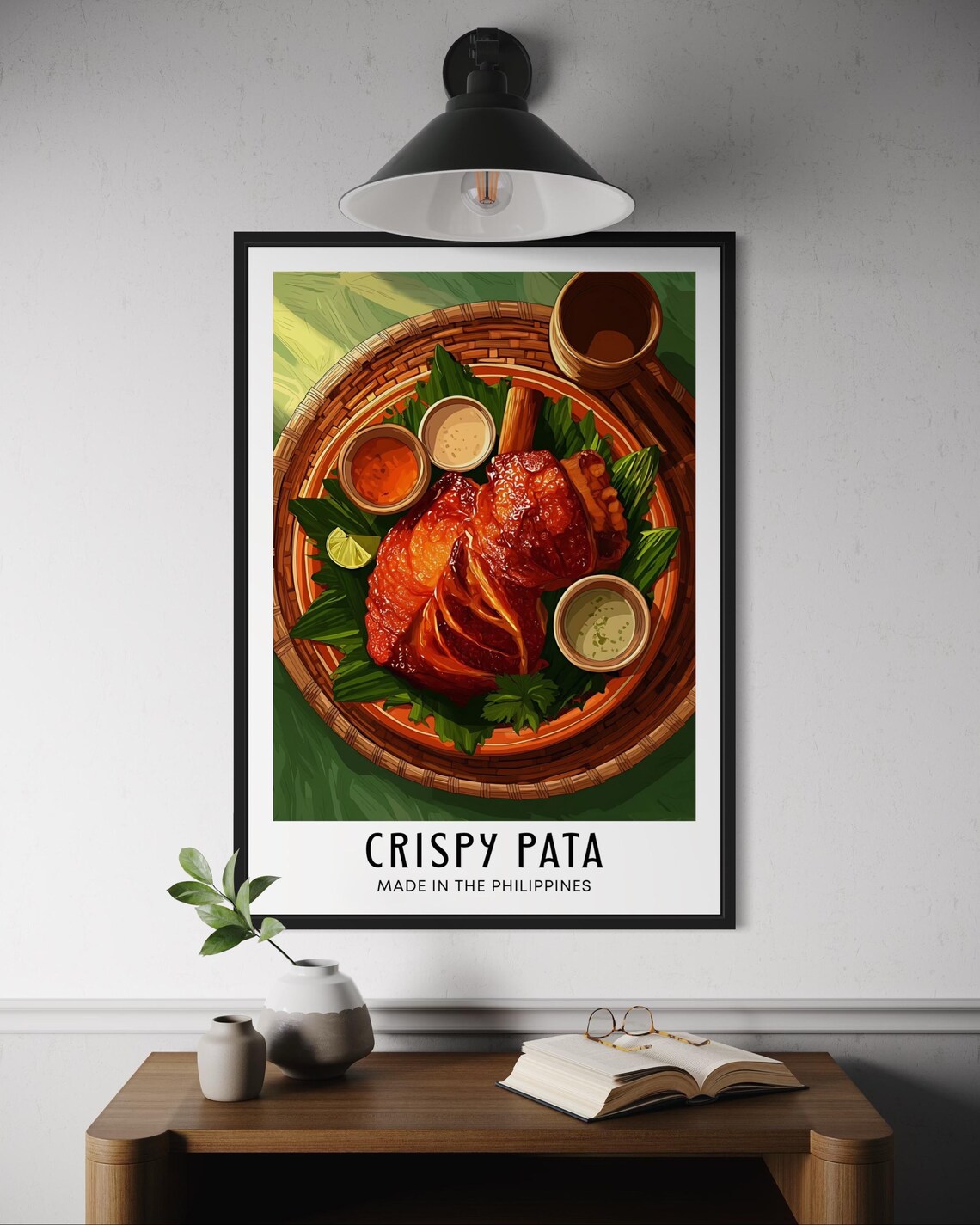 Crispy Pata Filipino Food Deep Fried Pork Leg Kitchen Decor Cuisine Poster