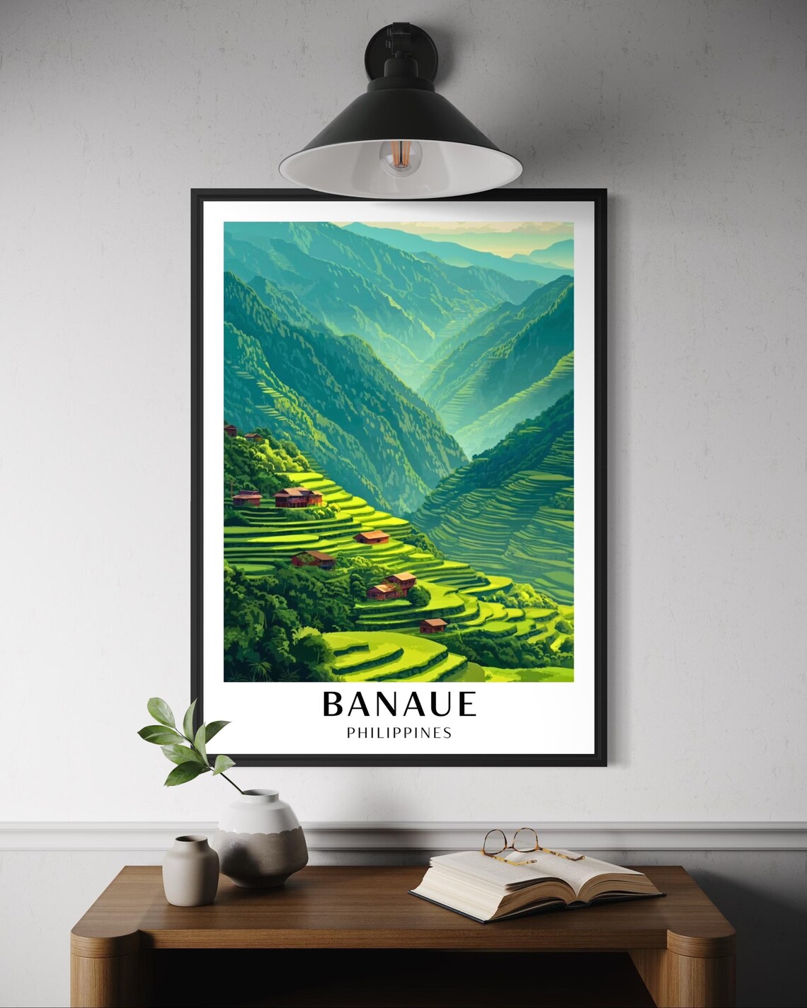Banaue Rice Terraces Travel Poster, Philippines