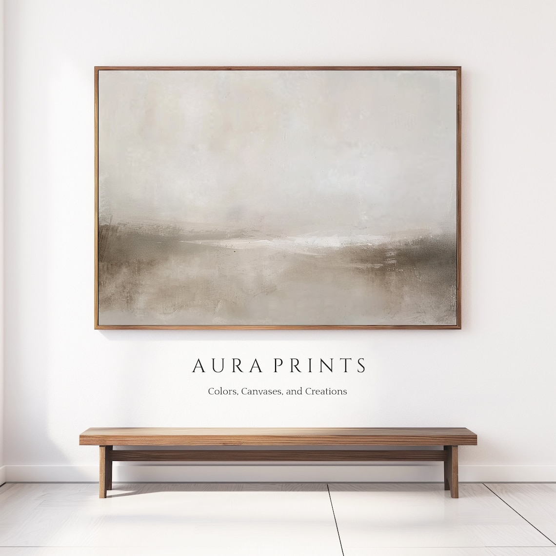 Misty Horizon Abstract Art, Contemporary Wall Print