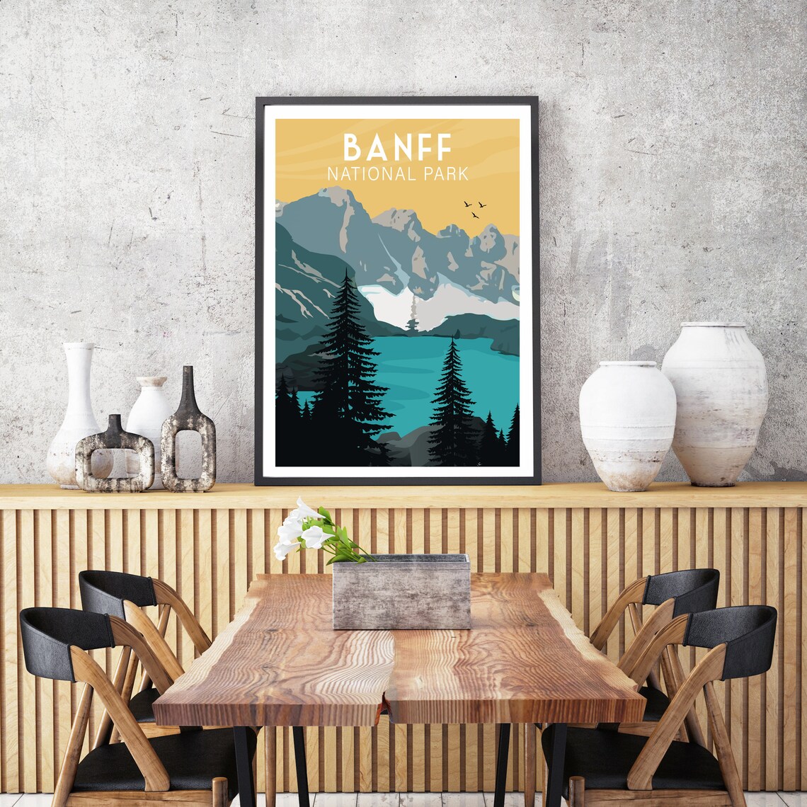 Banff National Park, Canada Travel Poster Print - Image 2