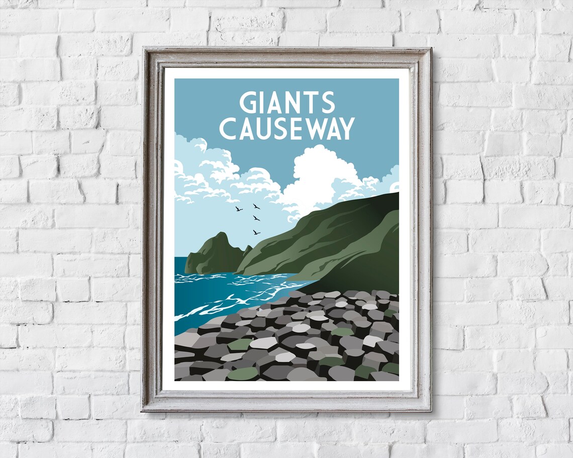 Giant's Causeway Northern Ireland Travel Poster - Image 2