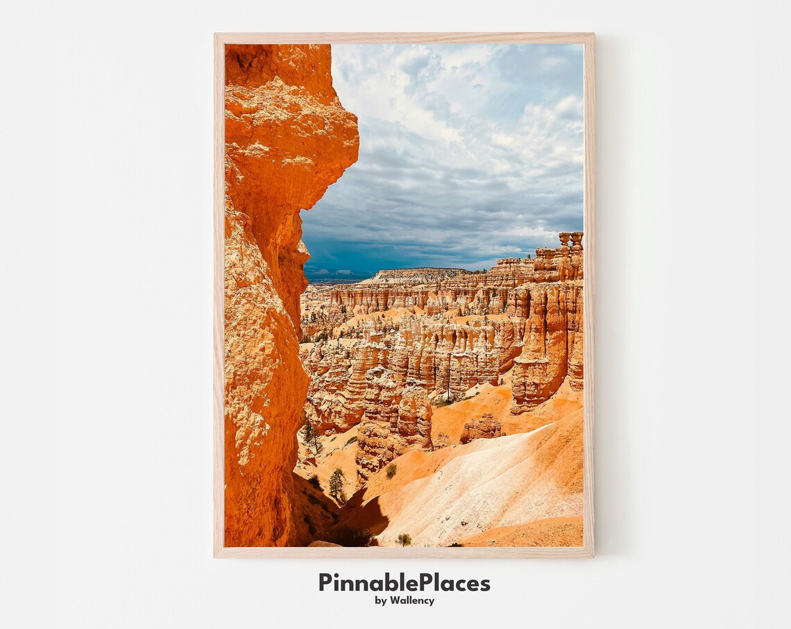 Bryce Canyon Utah Hoodoos Orange Amphitheater Photography Poster
