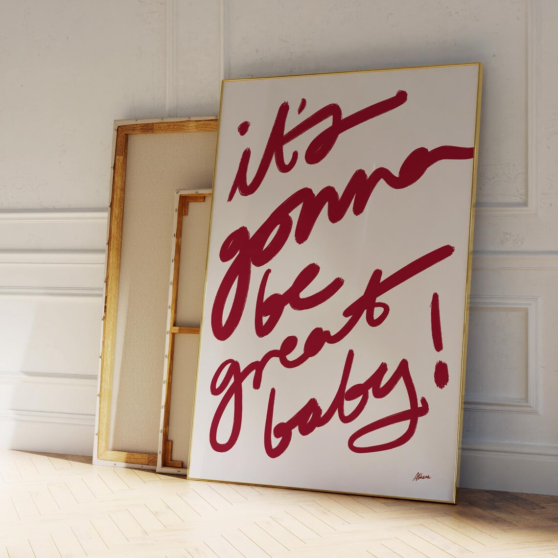 Its Gonna Be Great Bedroom Art Print, Mid Century
