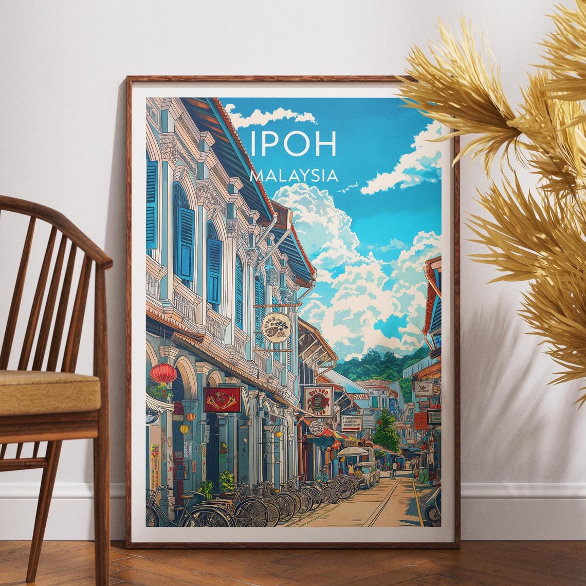 Ipoh Print, Malaysia Travel Poster