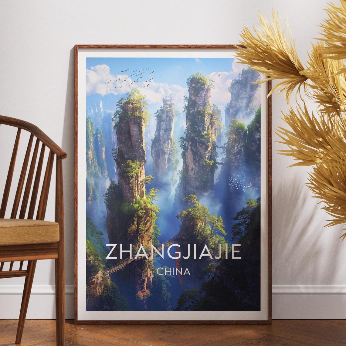 Zhangjiajie Travel Poster, China Asia