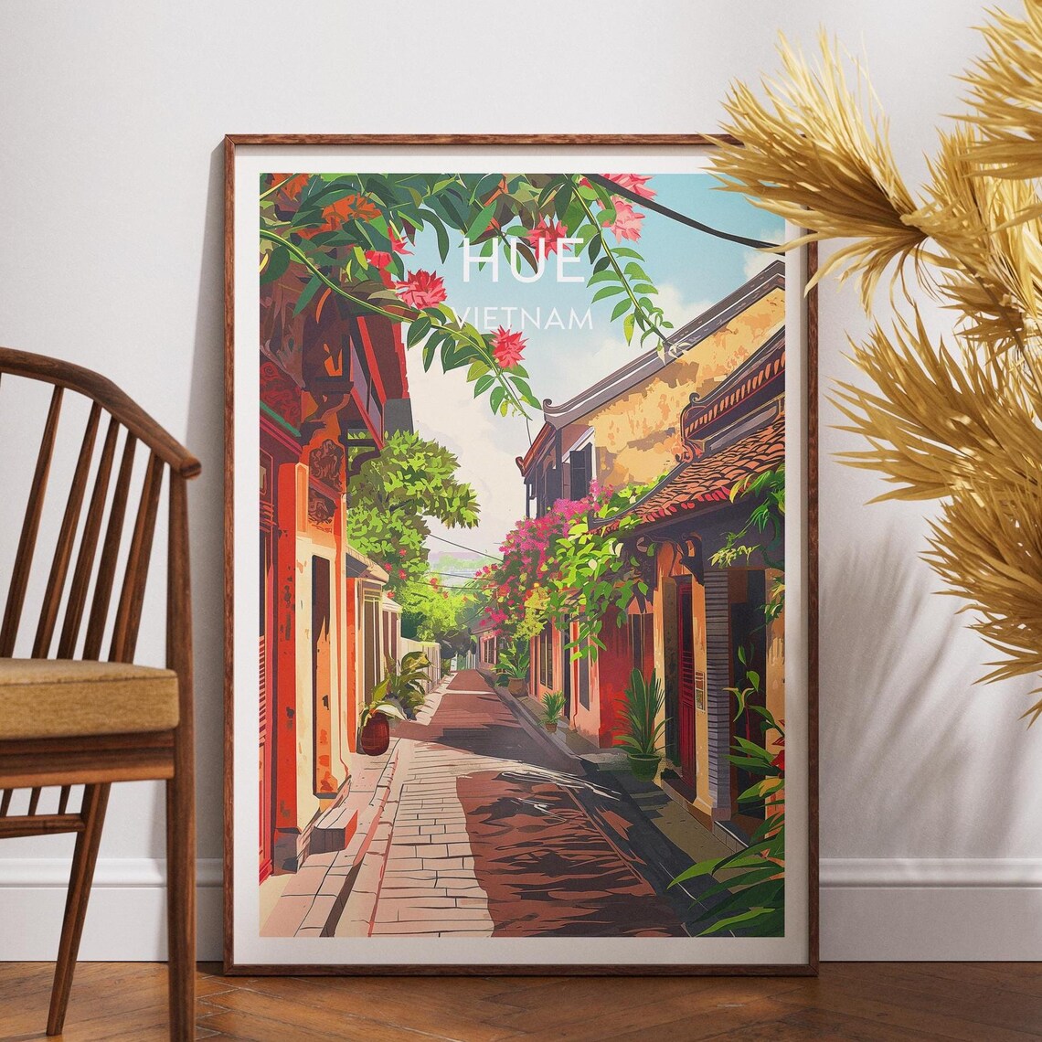 Hue Travel Print Vietnam Poster Wall Art Decor Asia