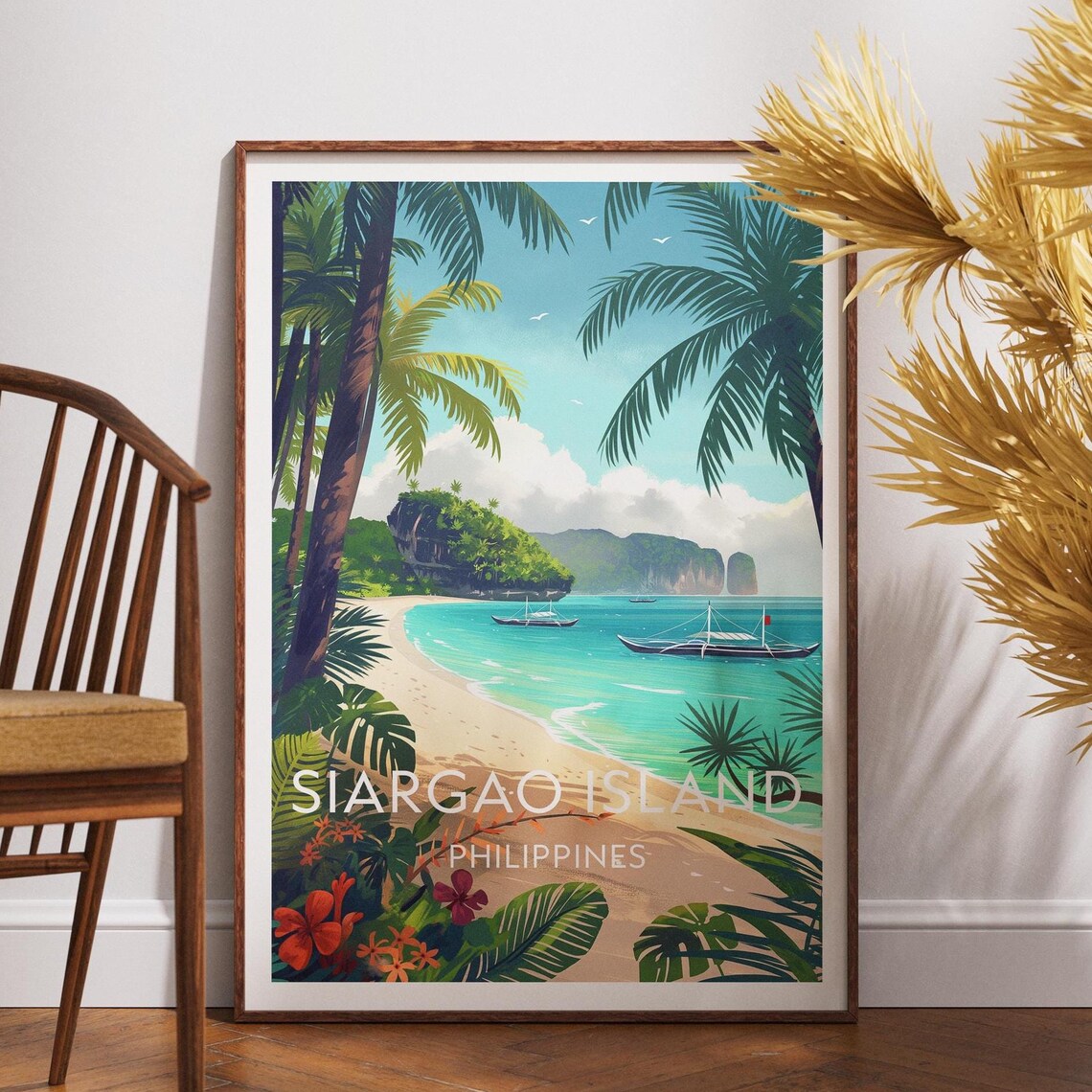 Siargao Island Travel Poster, Philippines