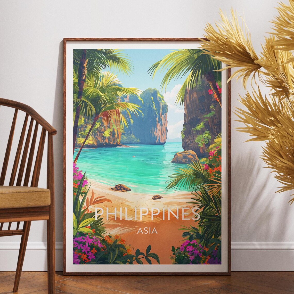 Philippines Travel Poster, Asia Wall Art