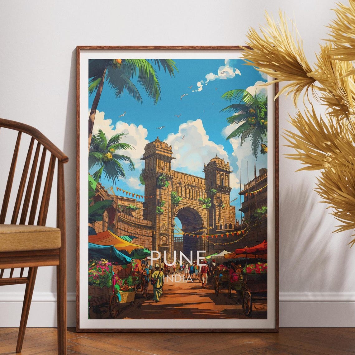 Pune Travel Poster, Maharashtra India