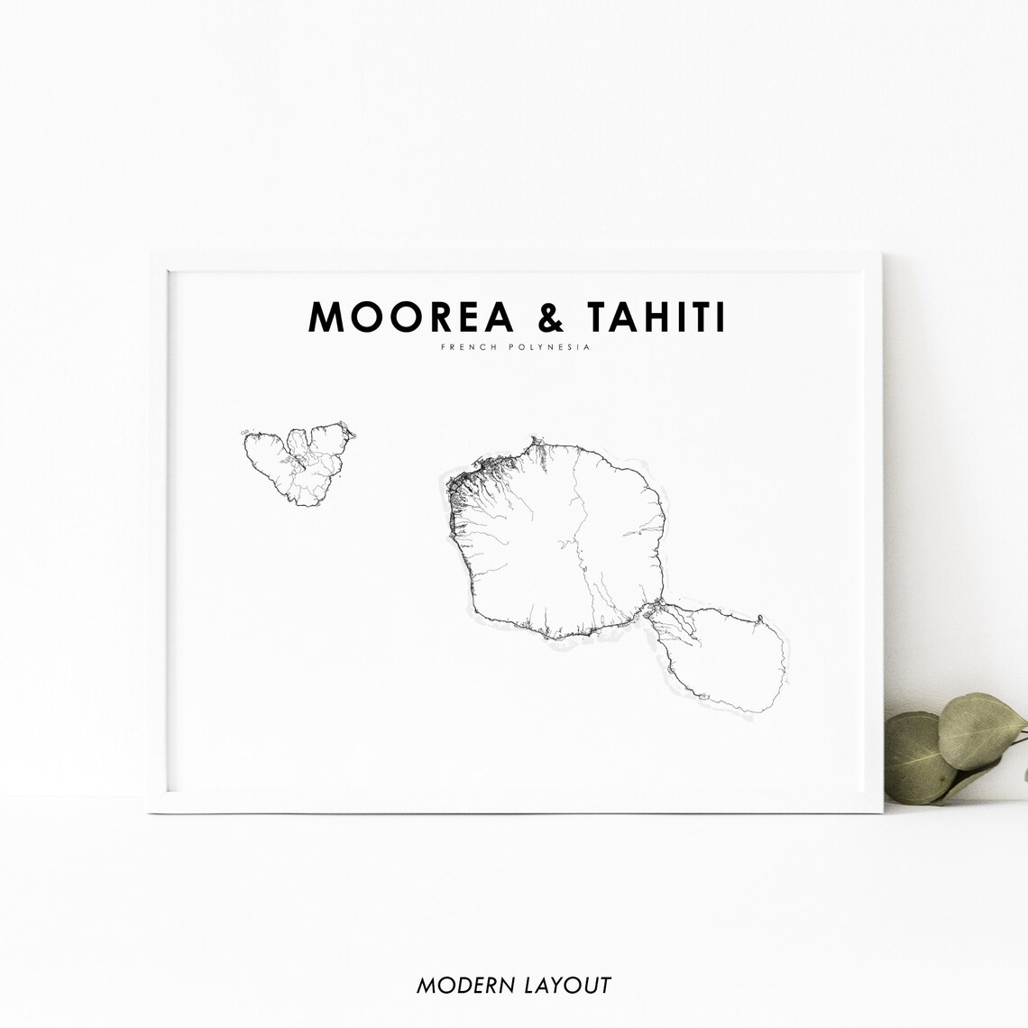 Moorea And Tahiti Nursery Room Wall Art Print