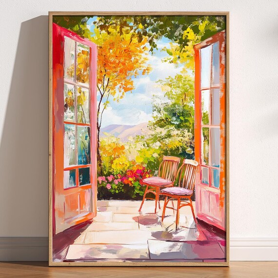 Open Window Matisse-Inspired Fauvism Art Print