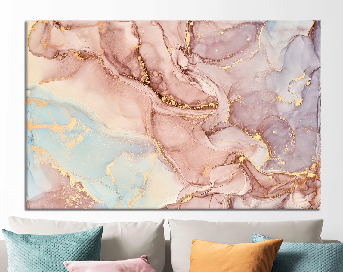 Marble Canvas Print Modern Abstract Wall Art
