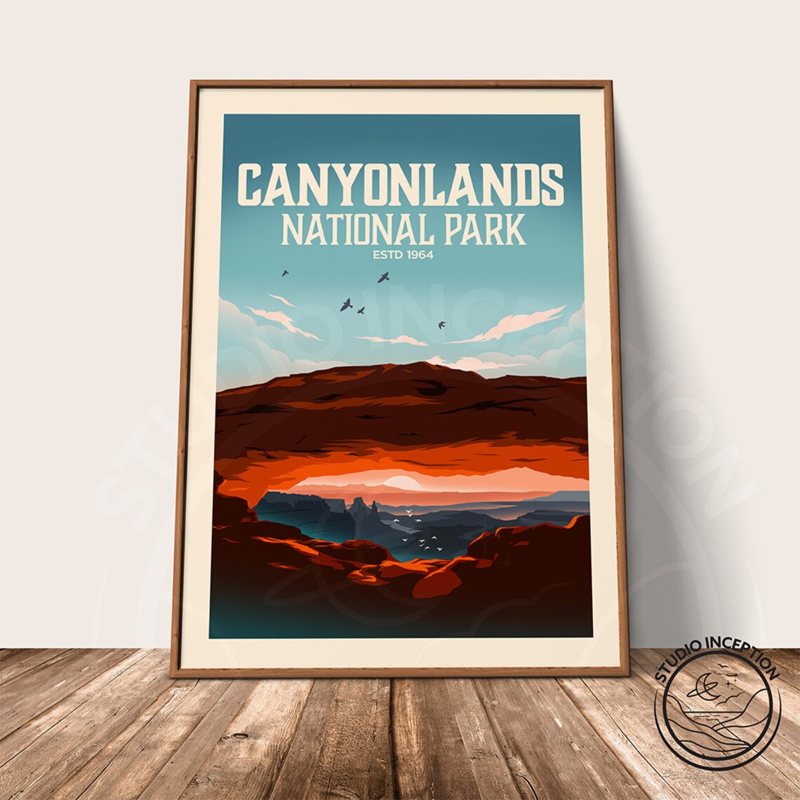Canyonlands Utah National Park Travel Poster Print - Image 3