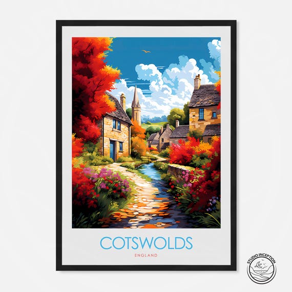 Cotswolds England Wall Art Print
