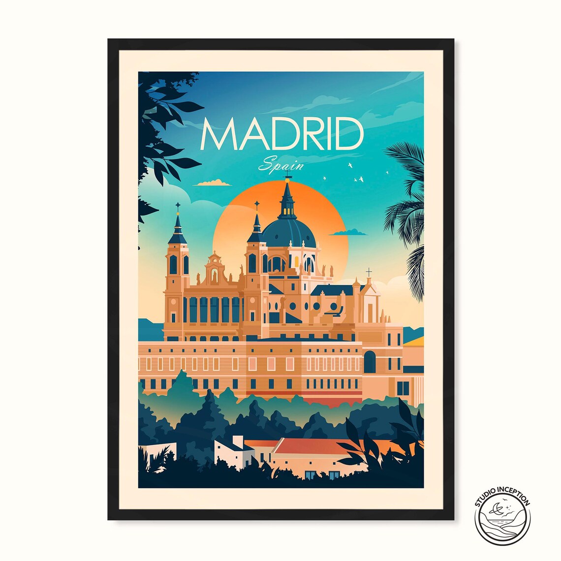 Madrid Spain Travel Poster, Spain Wall Art - Image 4