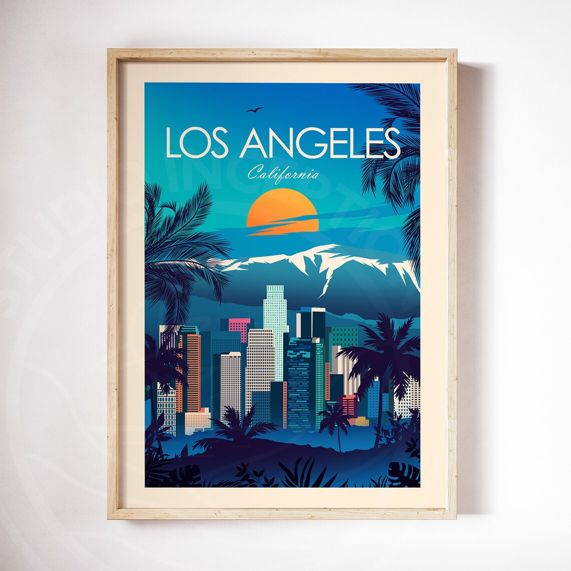 Los Angeles California Travel Print Poster - Image 3
