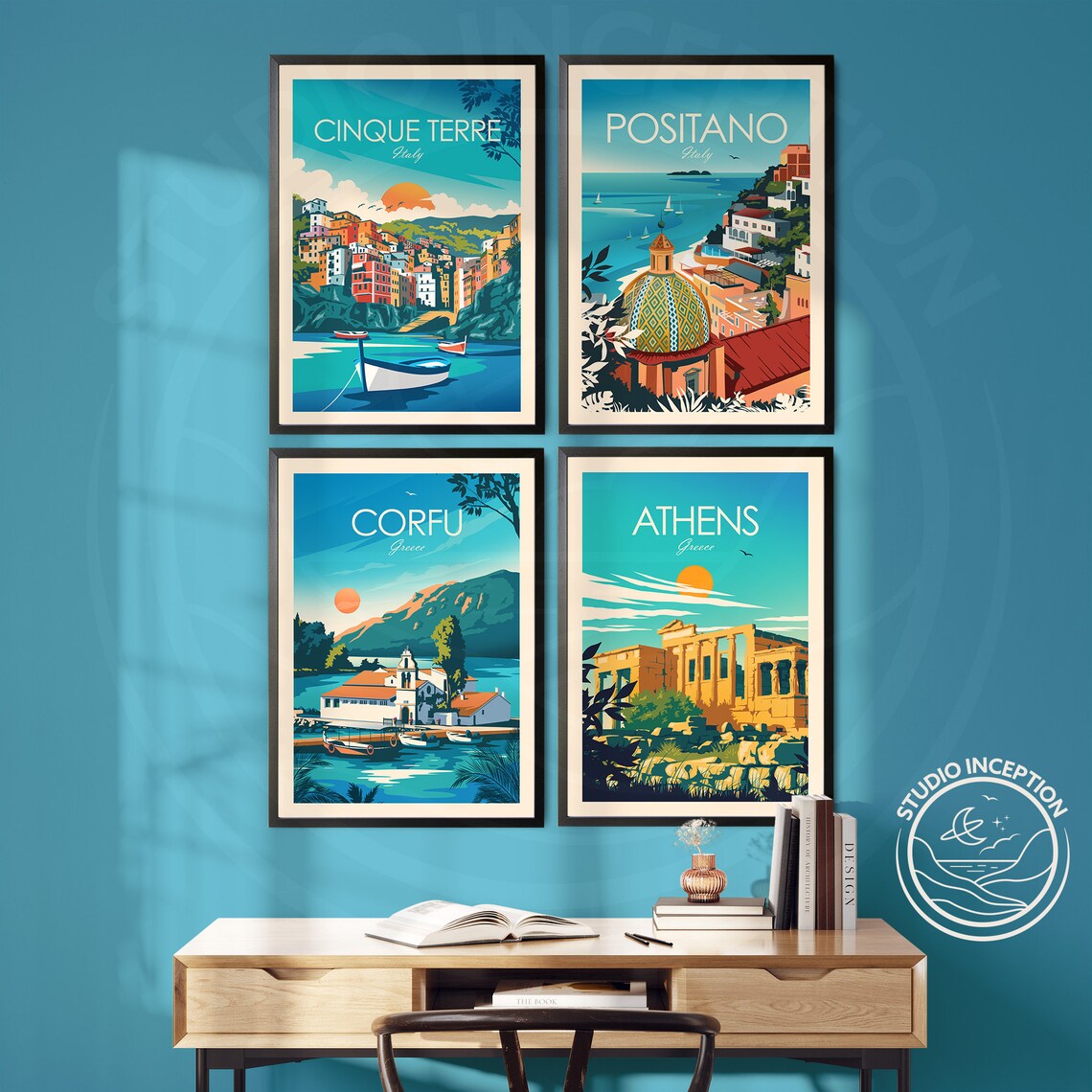 Corfu Greece Traditional Travel Poster, Wall Decor - Image 2