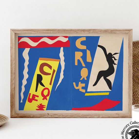 Henri Matisse Jazz The Circus Colorful Cut Out Collage Art Poster