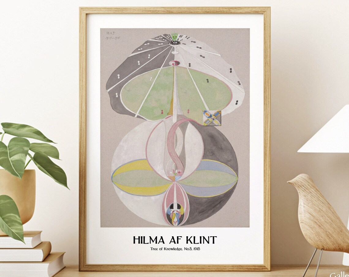 Hilma Af Klint Swedish Modern Abstract Poster