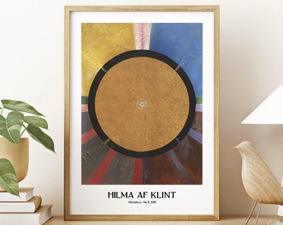 Hilma Af Klint Poster Abstract Colorful Wall Art Scandinavian Room Decor Housewarming Wall Art