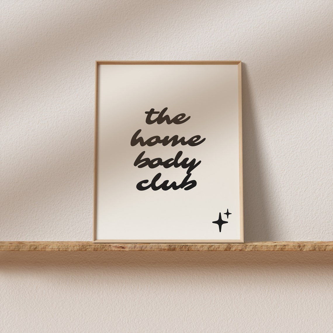 The Home Body Club Handwritten Script Sparkle Quote Wall Poster - Image 2