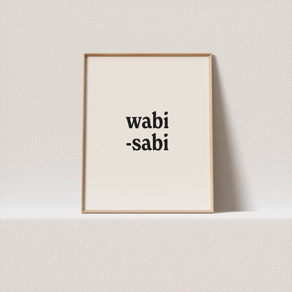 Retro Print Wabi Sabi Stunning Typography A Must Have For Your Gallery Wall A Click Away To Be Yours Forever