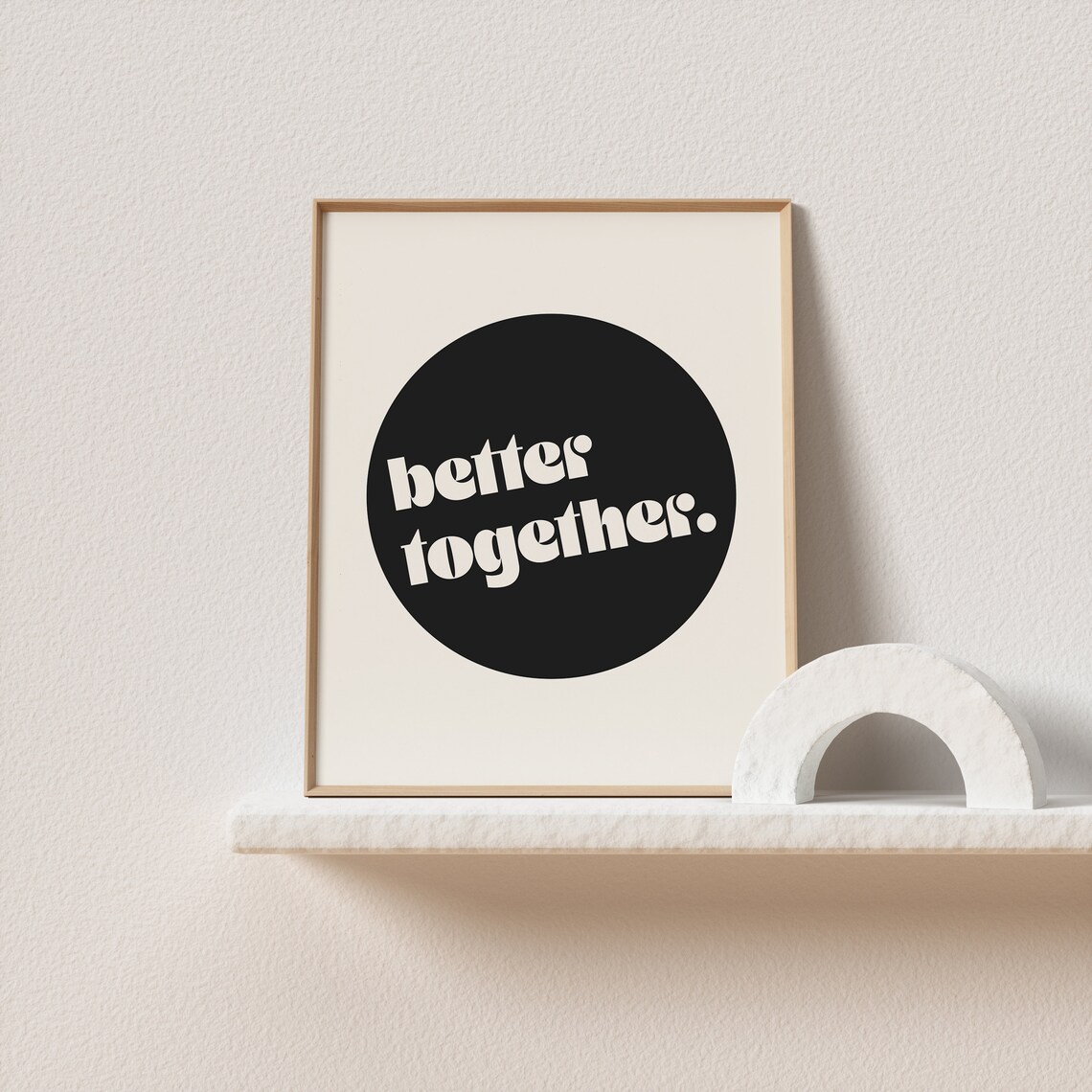 Better Together Retro Typography Art Print - Image 3