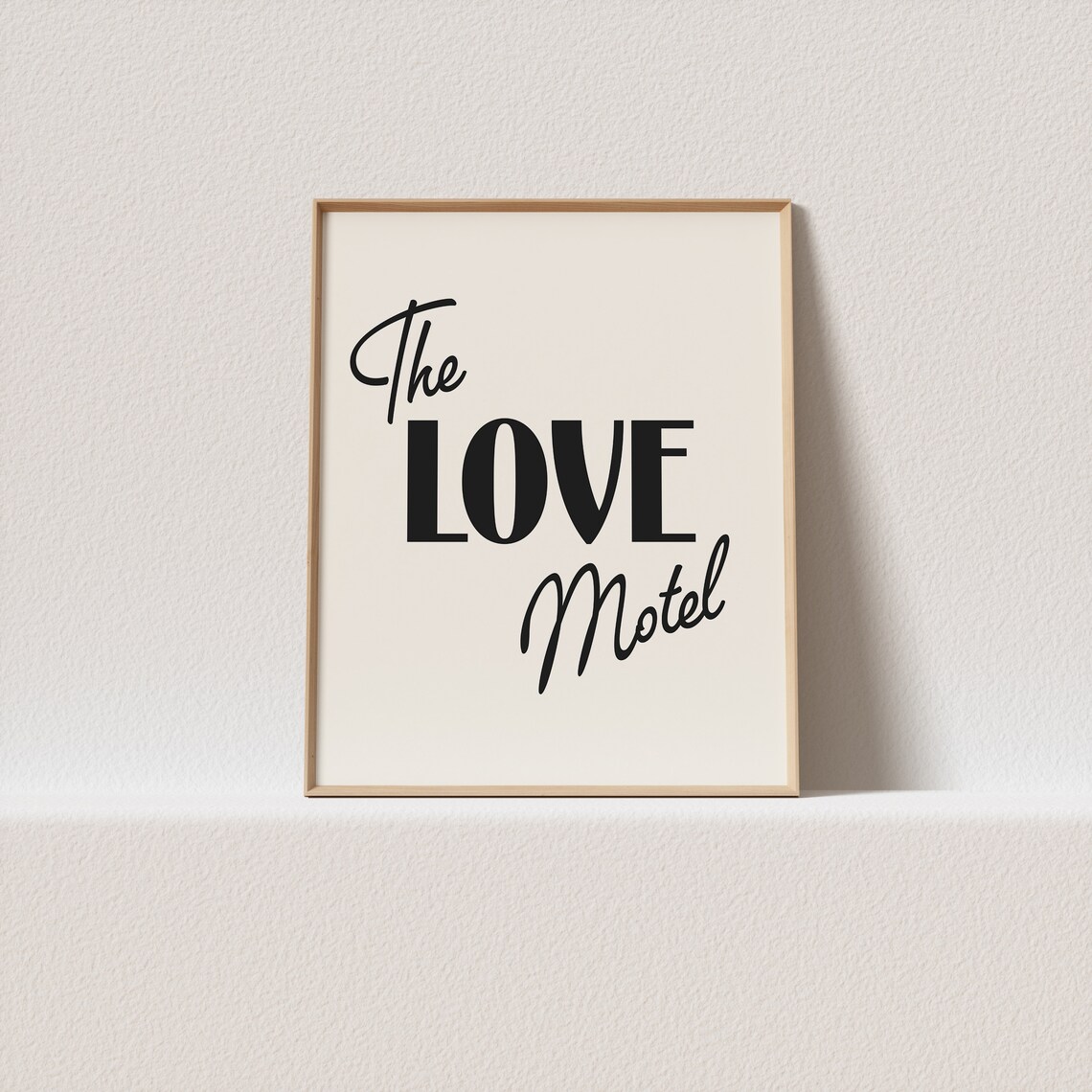 The Love Motel Mid-Century Retro Typography Art Print