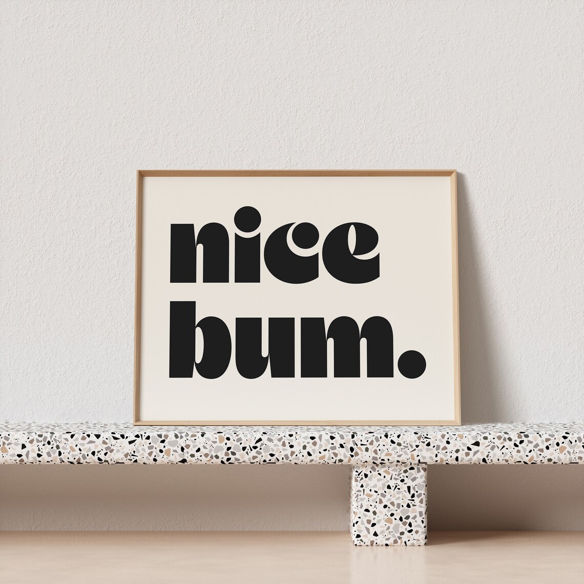 Nice Bum Retro Mid-Century Poster, Bathroom Decor - Image 3