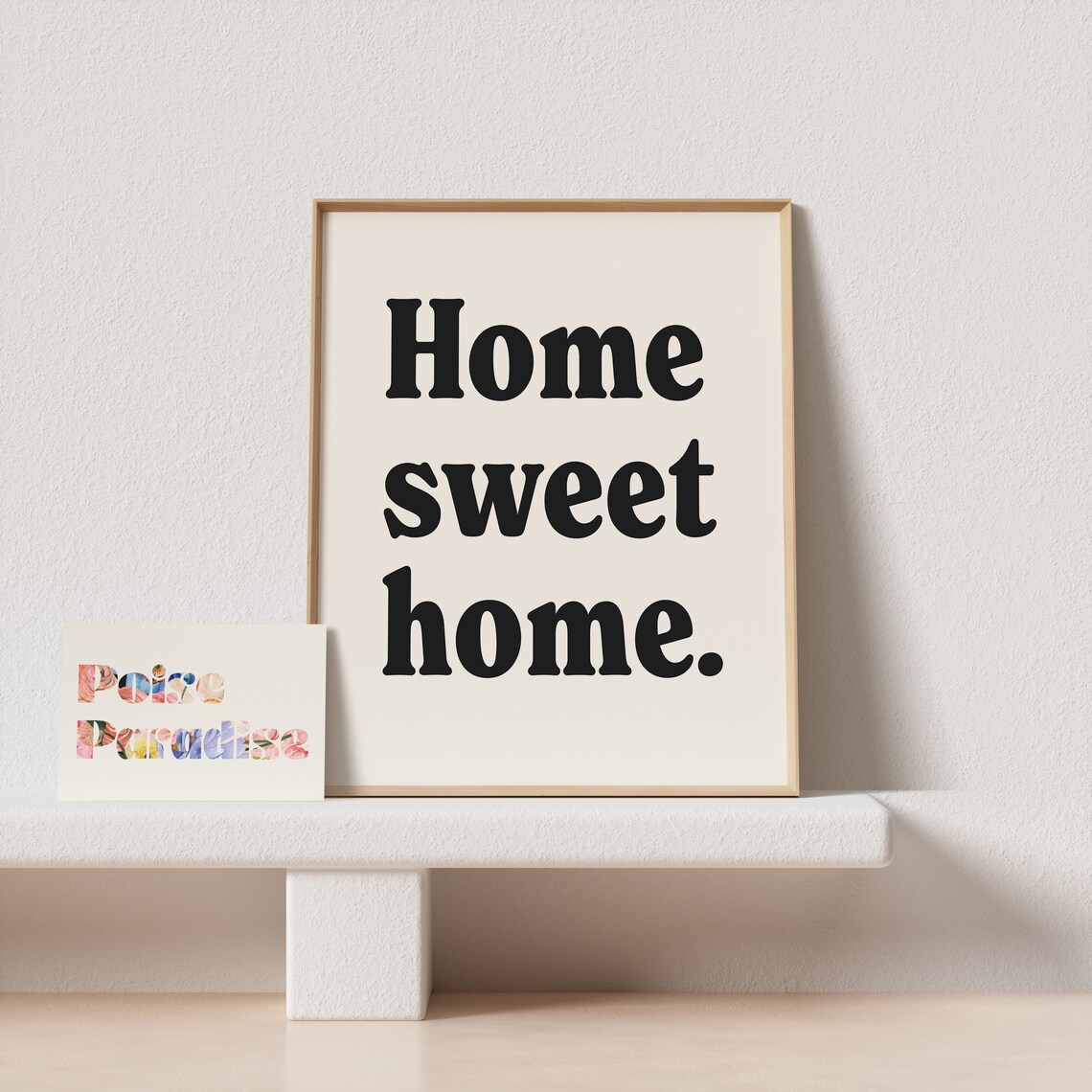 Home Sweet Home Bold Retro Serif Typography Cozy Quote Poster - Image 4