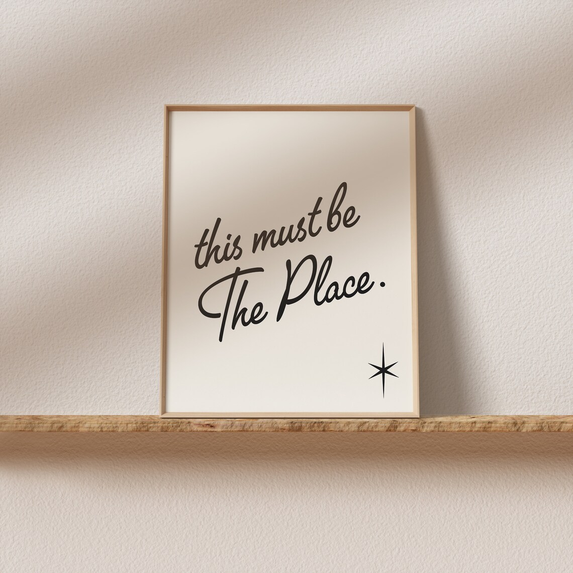 This Must Be The Place Retro Typography Art Print - Image 2