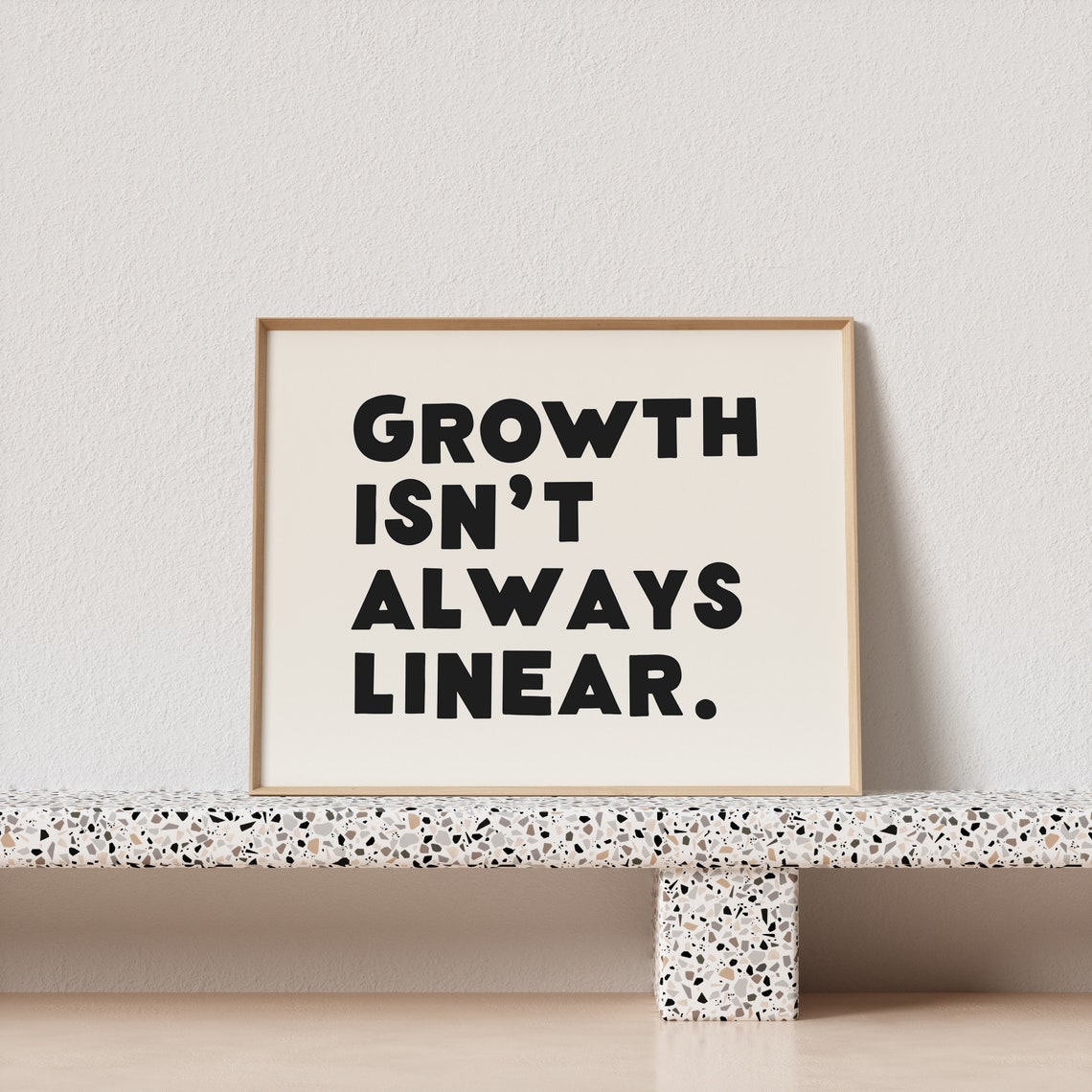 Growth Isnt Always Linear Bold Encouragement Quote Poster For Offices - Image 3
