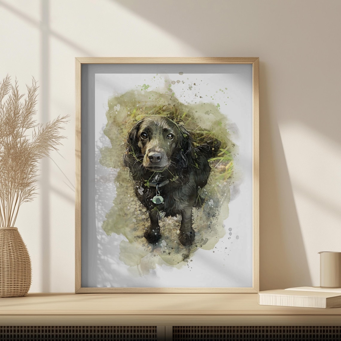Buster Lop Eared Rabbit Watercolor Portrait Cute Bunny Art Print - Image 6