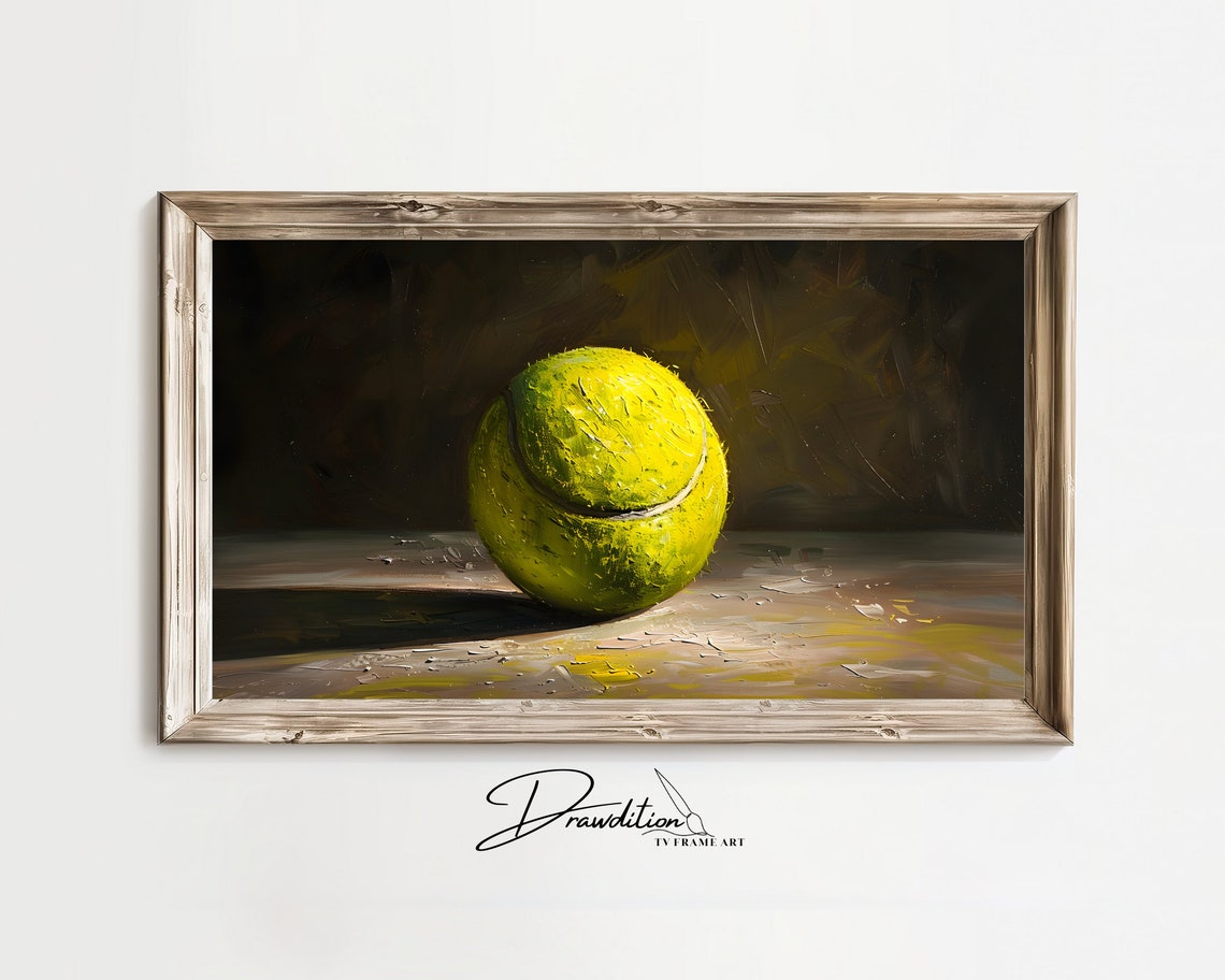 Tennis Frame Tv Art Frame Tv Art Tennis Court Frame Tv Art Tennis Painting In Frame Tv Art Tennis Player Art Tennis Decor
