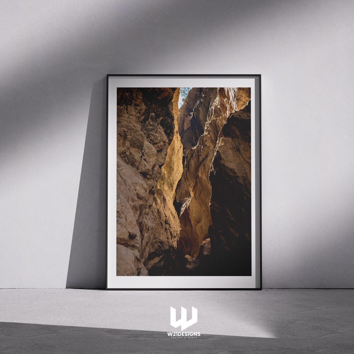 Saklikent Gorge Turkey Canyon Poster with Dramatic Rock Formations