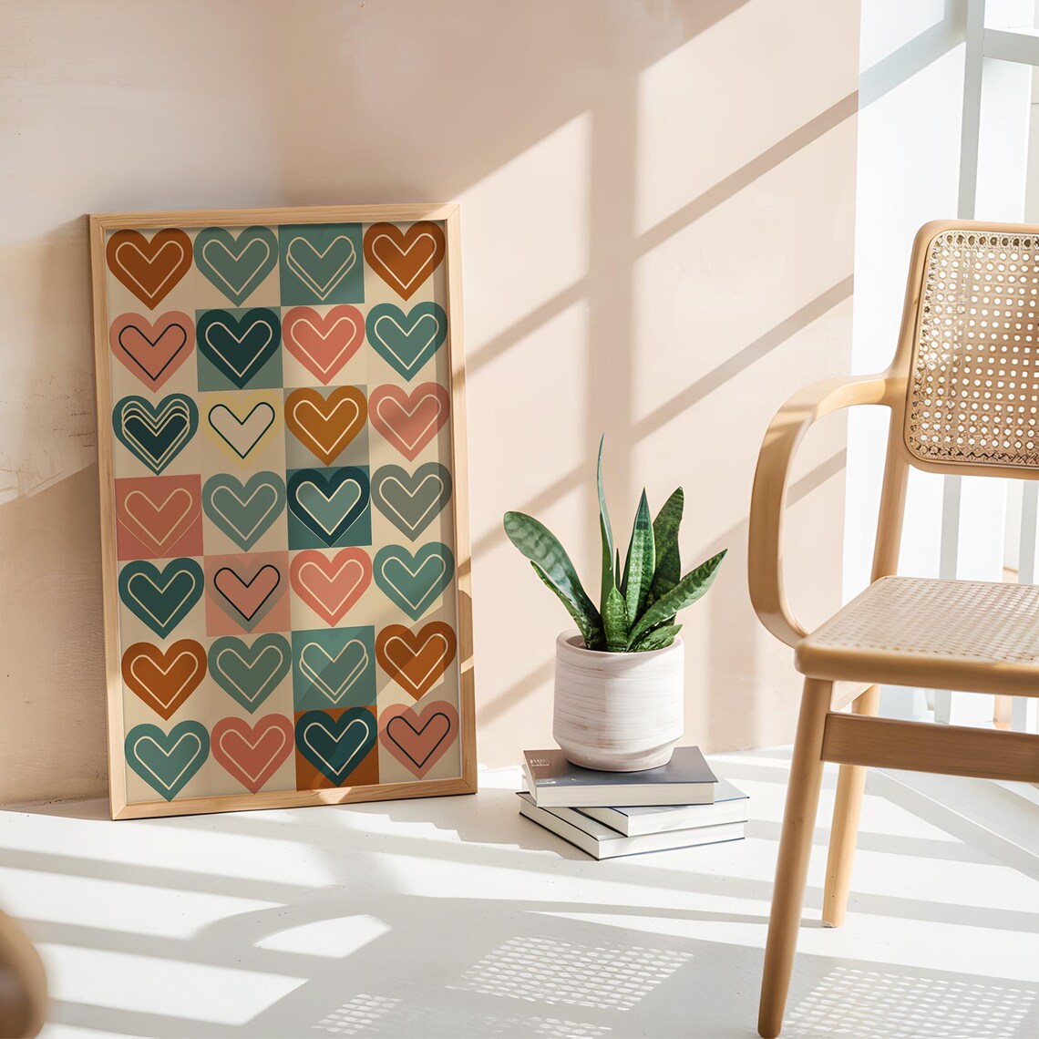 Romantic Heart Valentines Day Wall Art Print - Image 5