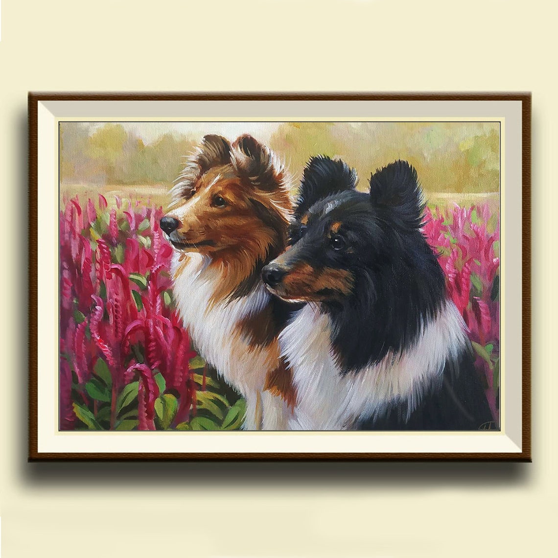 Custom Pet Portraits Paintingdog Portraits Dog Painting Oil Painting On Handmade Pet Portraitcustom Dog Portraitgift For Best Friend