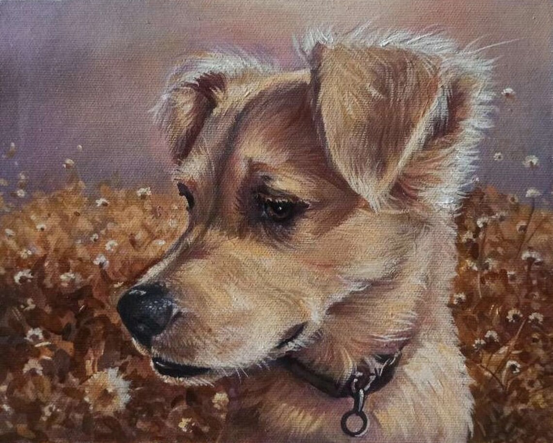 Portrait Of A Dog, Personal Pet Portrait Art Print - Image 3