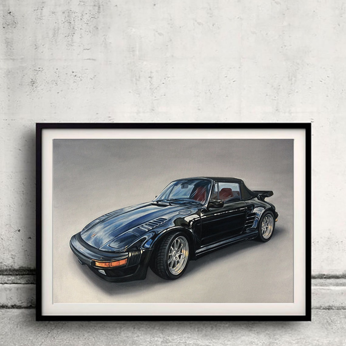 Realistic Oil Painting Cars Art Print - Image 2