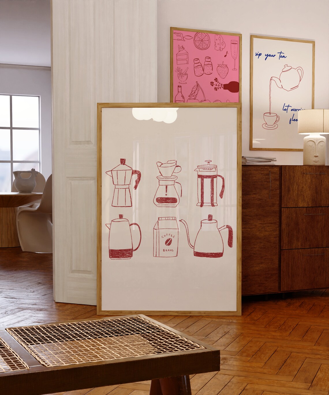 Large Hand Coffee Kitchen Decor Art Print