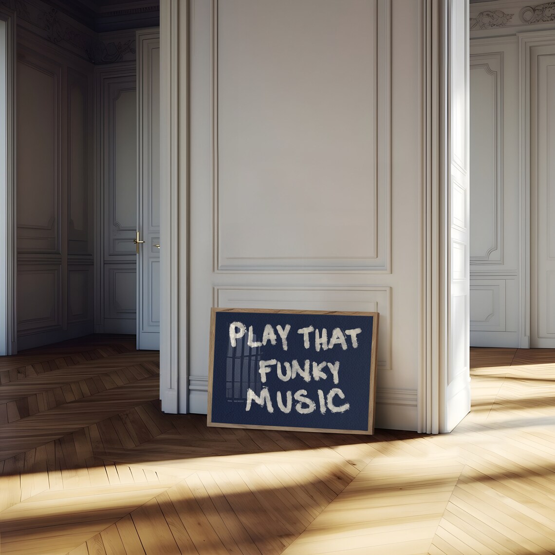 Play That Funky Music Retro Vintage Music Poster - Image 2