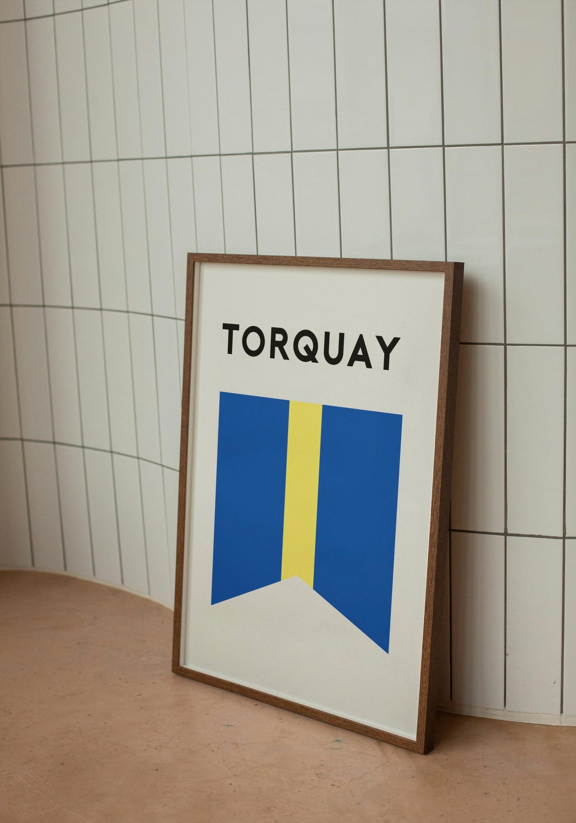 Torquay Surf Lifesaving Beach Flag Coastal Minimalist Art Print - Image 2