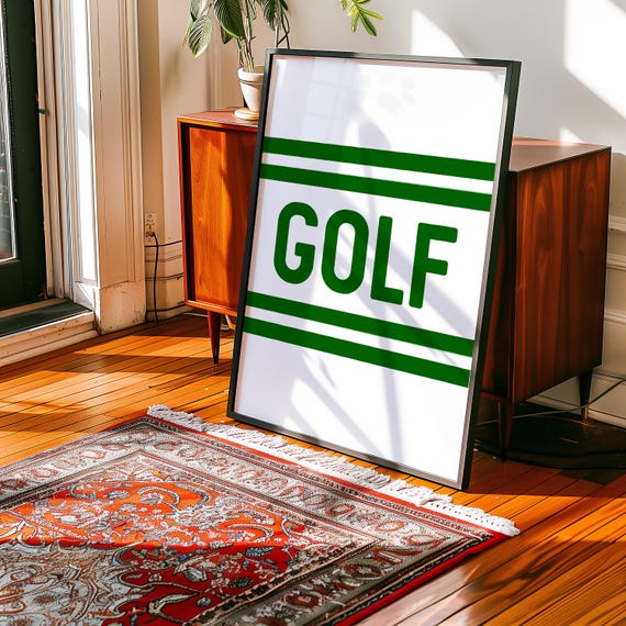 Golf Wall Art Print Golf Decor Man Cave Wall Decor Golf Print For Office Golf Gift For Dad Game Room Decor Golf Poster Decorative Display