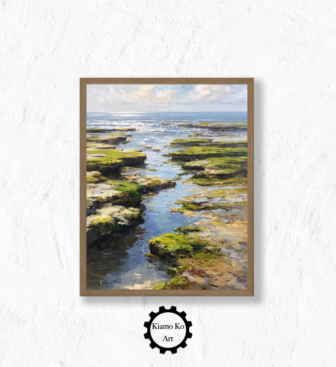 Misty Lake Mirror Reflection At Dawn Serene Nature Art Poster