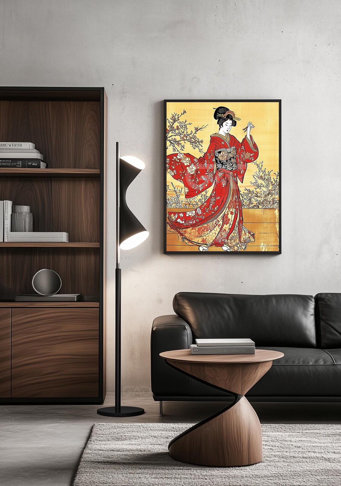 Geisha Oiran Poster Print Kitagawa Utamaro Ancestral Japanese Print Kimono Wall Art Gad Art 00036 Elegance Of The Past - Image 2
