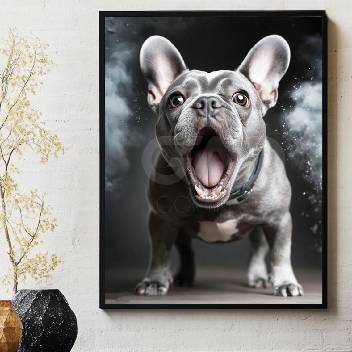 French Bulldog Humorous Animal Poster Print