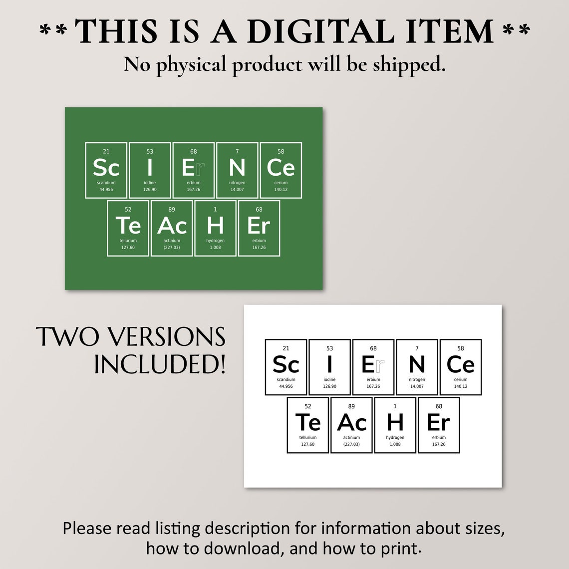 Science Teacher Periodic Table Elements Appreciation Gift Art Print - Image 4