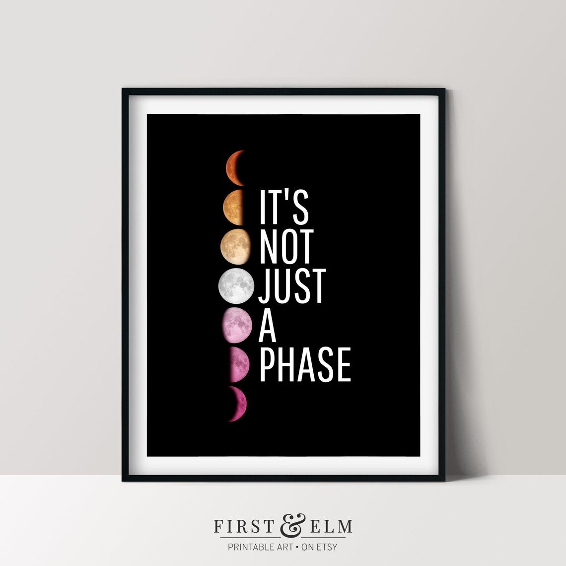 Its Not Just A Phase Lesbian Pride Flag Art Print